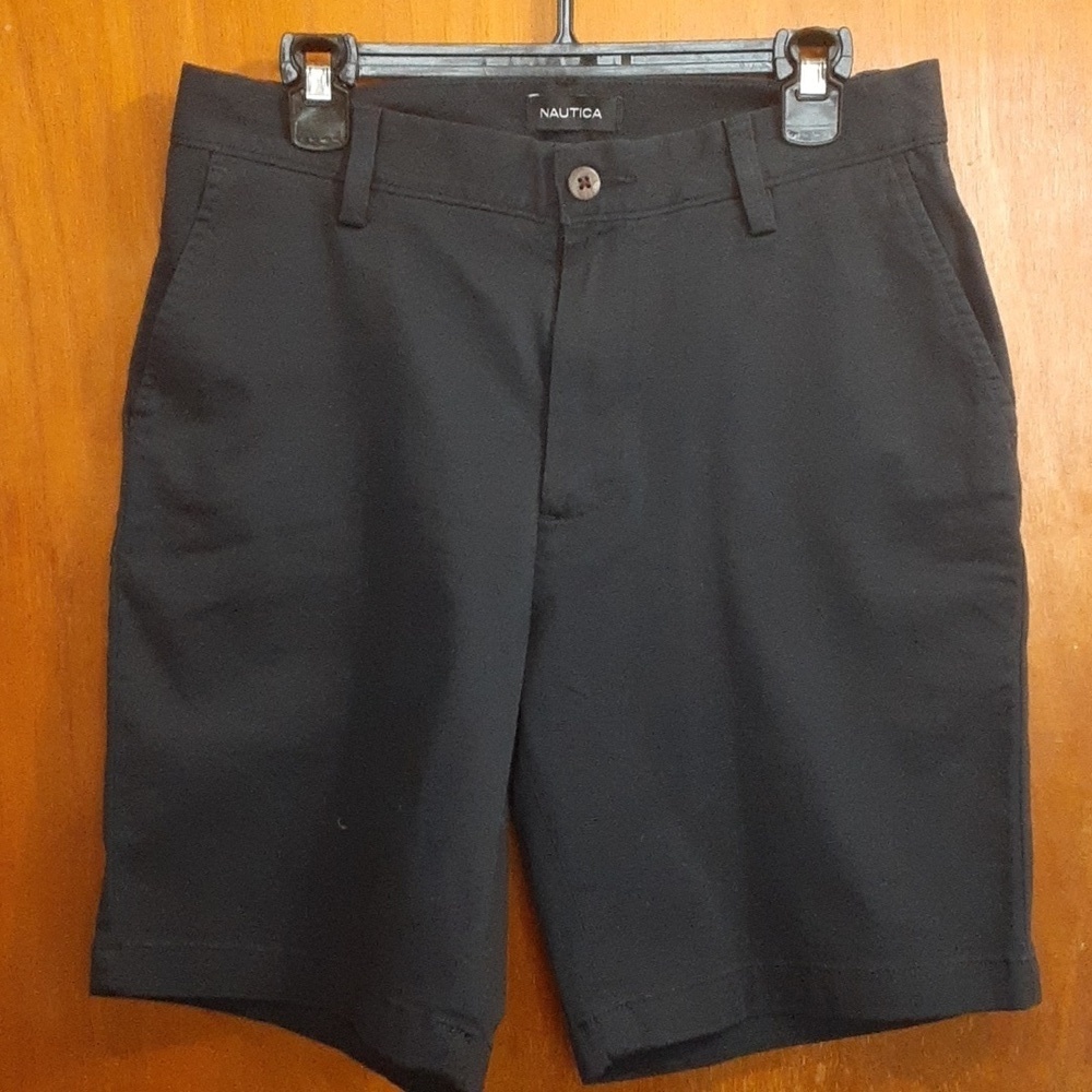 Nautica Men's The Deck Classic Stretch Fit Navy Blue Size 30W